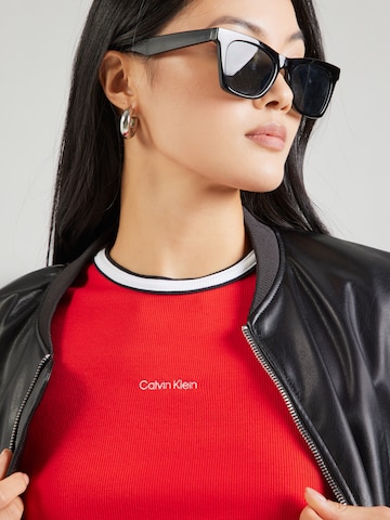 Calvin Klein Jeans Tričko – červená