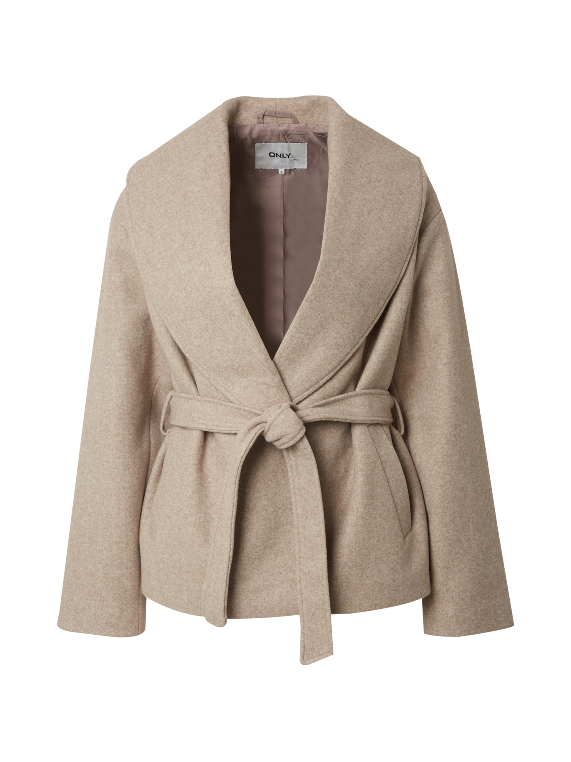 ONLY Between-Seasons Coat 'ONLAugusta' in Beige: front