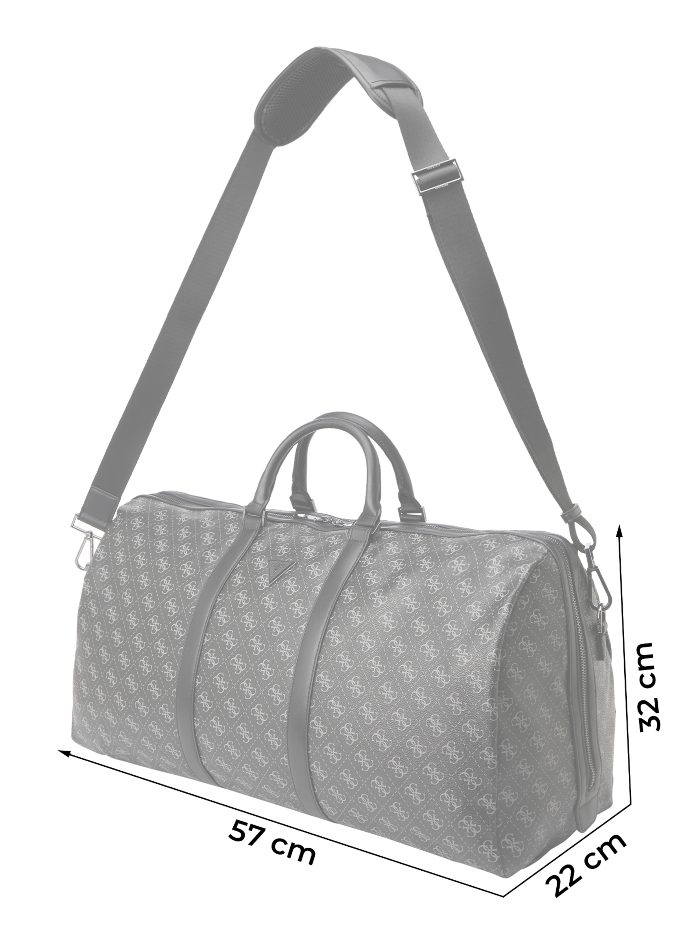 GUESS Чанта за пътуване тип "Weekender" 'Vezzola Smart' в черно