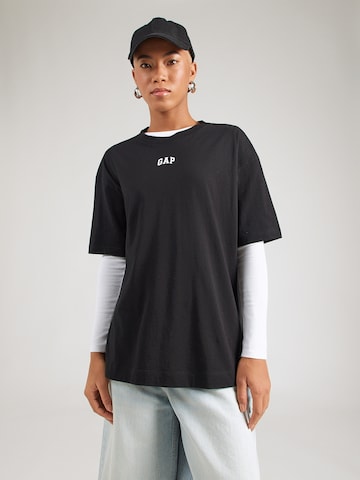 GAP Футболка оверсайз в Черный: спереди