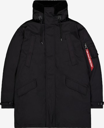 ALPHA INDUSTRIES Parka 'B-11' in Schwarz: Vorderseite