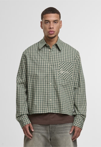 Fit confort Chemise Karl Kani en vert : devant