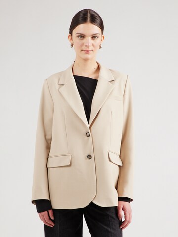 YAS Blazer 'YASREEMAJ' in Beige: front