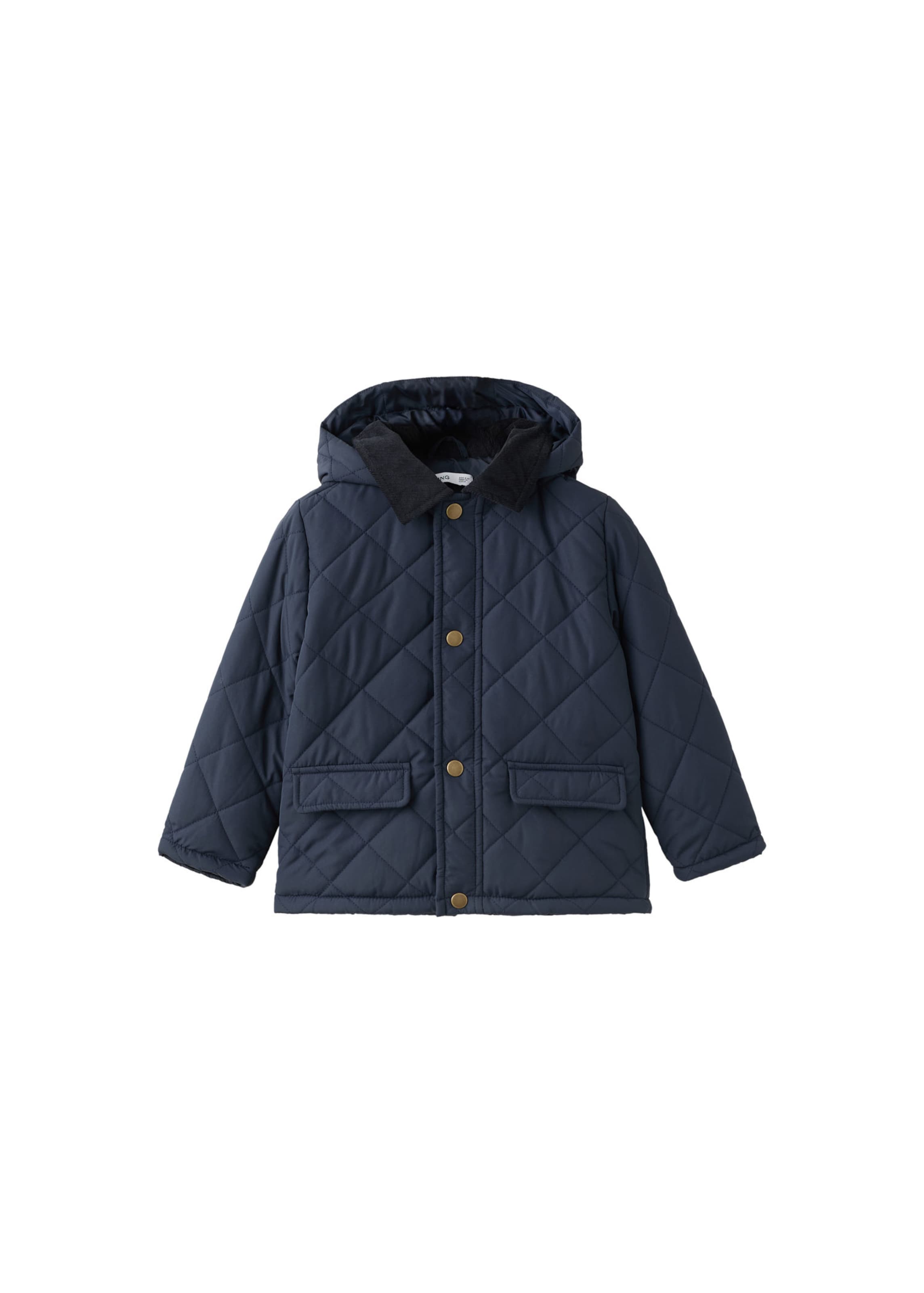 MANGO KIDS Between-season jacket 'HUSKY' in Blue: front