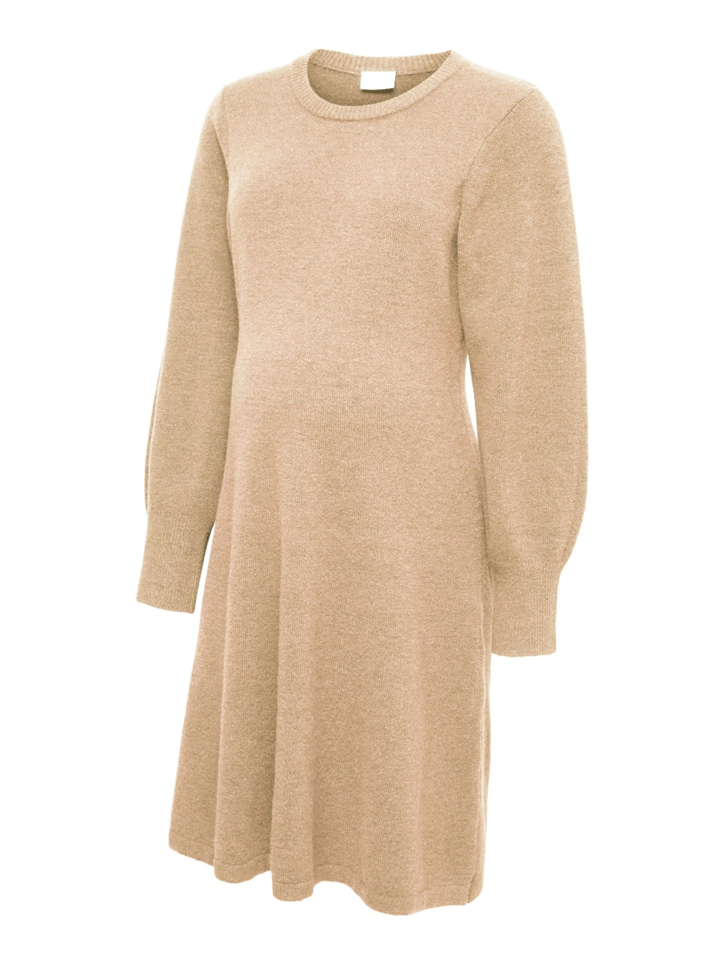 MAMALICIOUS - Vestido 'BREE' en beige: frente