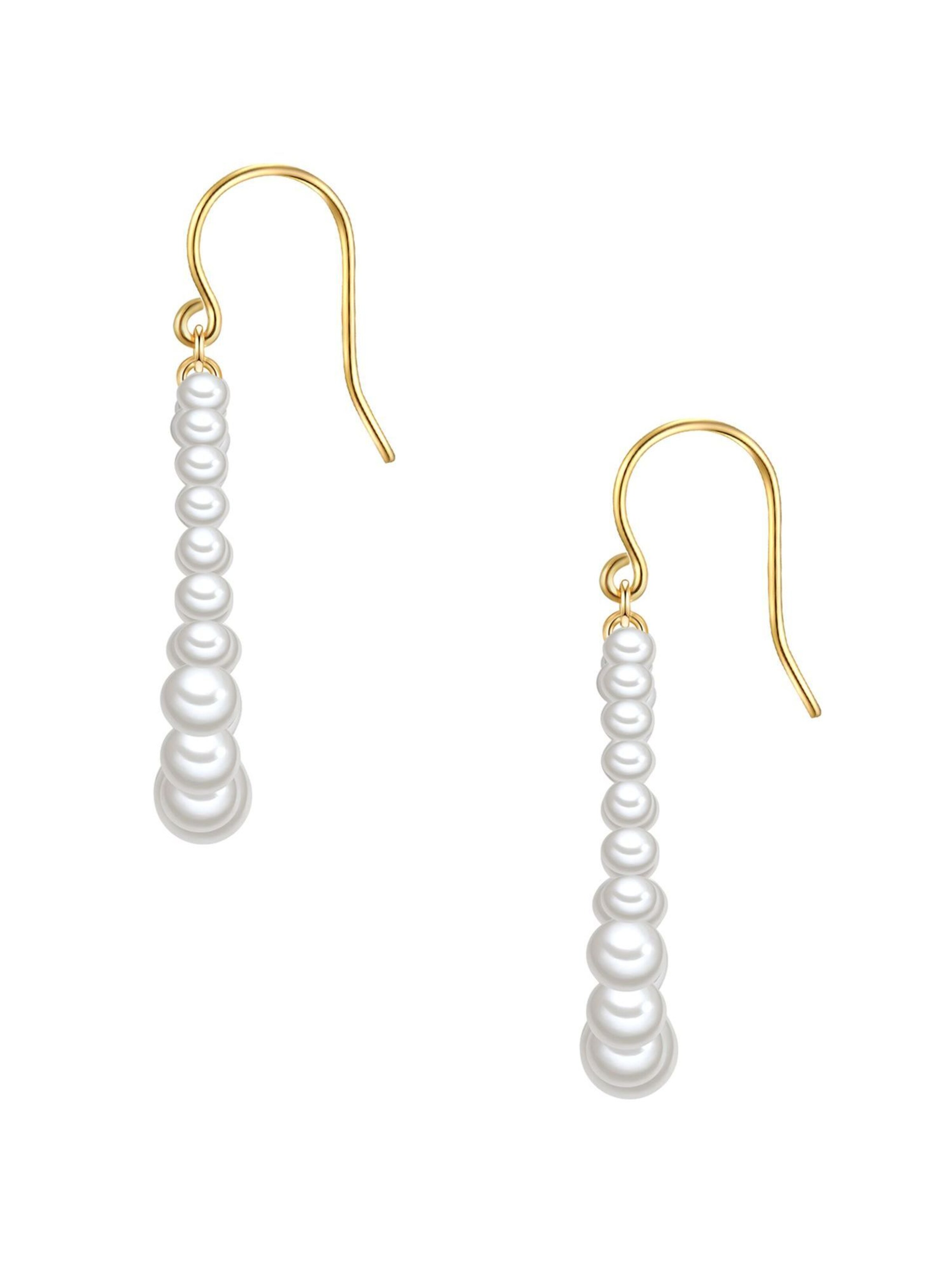 Boucles d'oreilles Valero Pearls en blanc