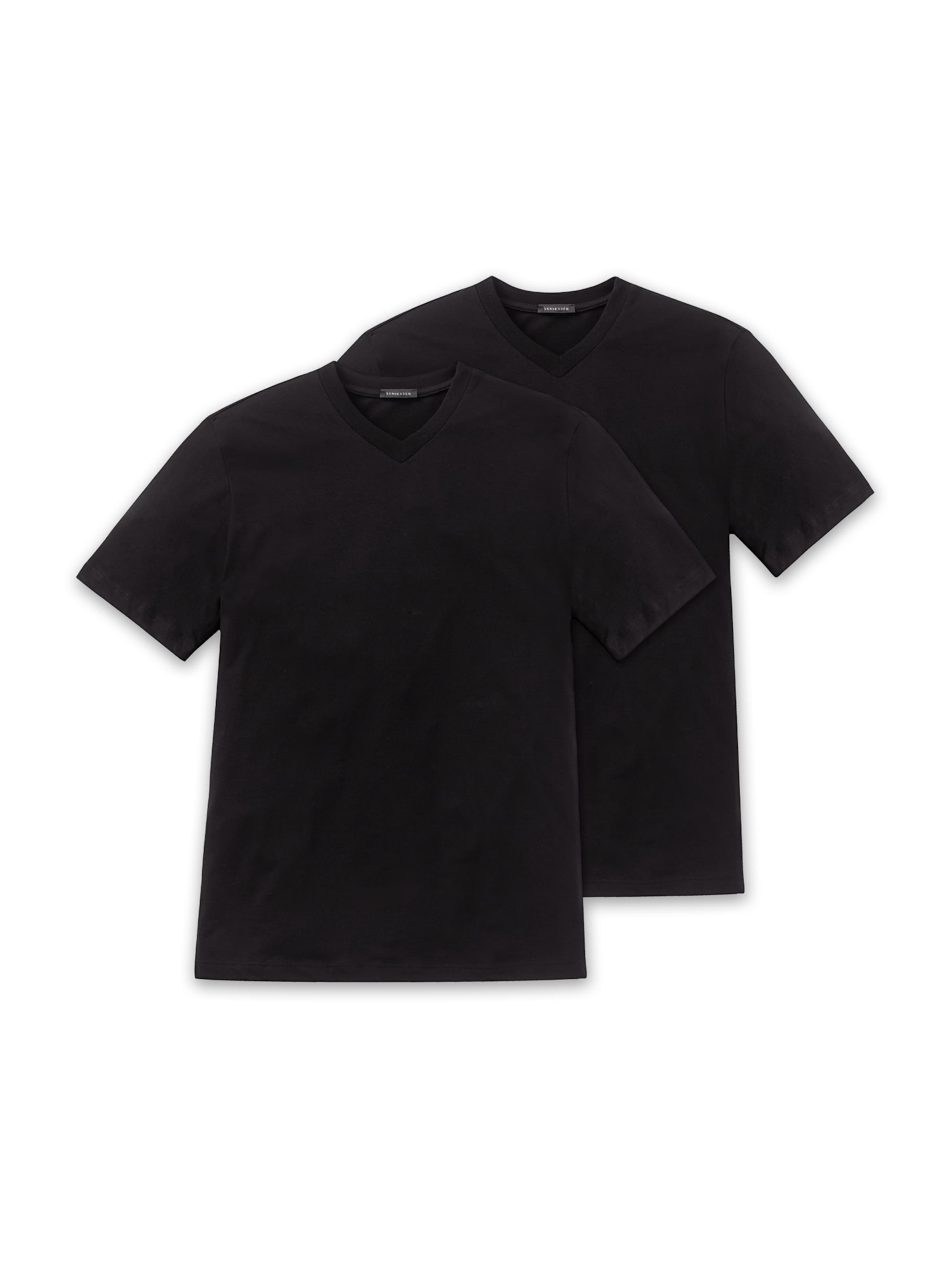 SCHIESSER Unterhemd in Schwarz: Vorderseite