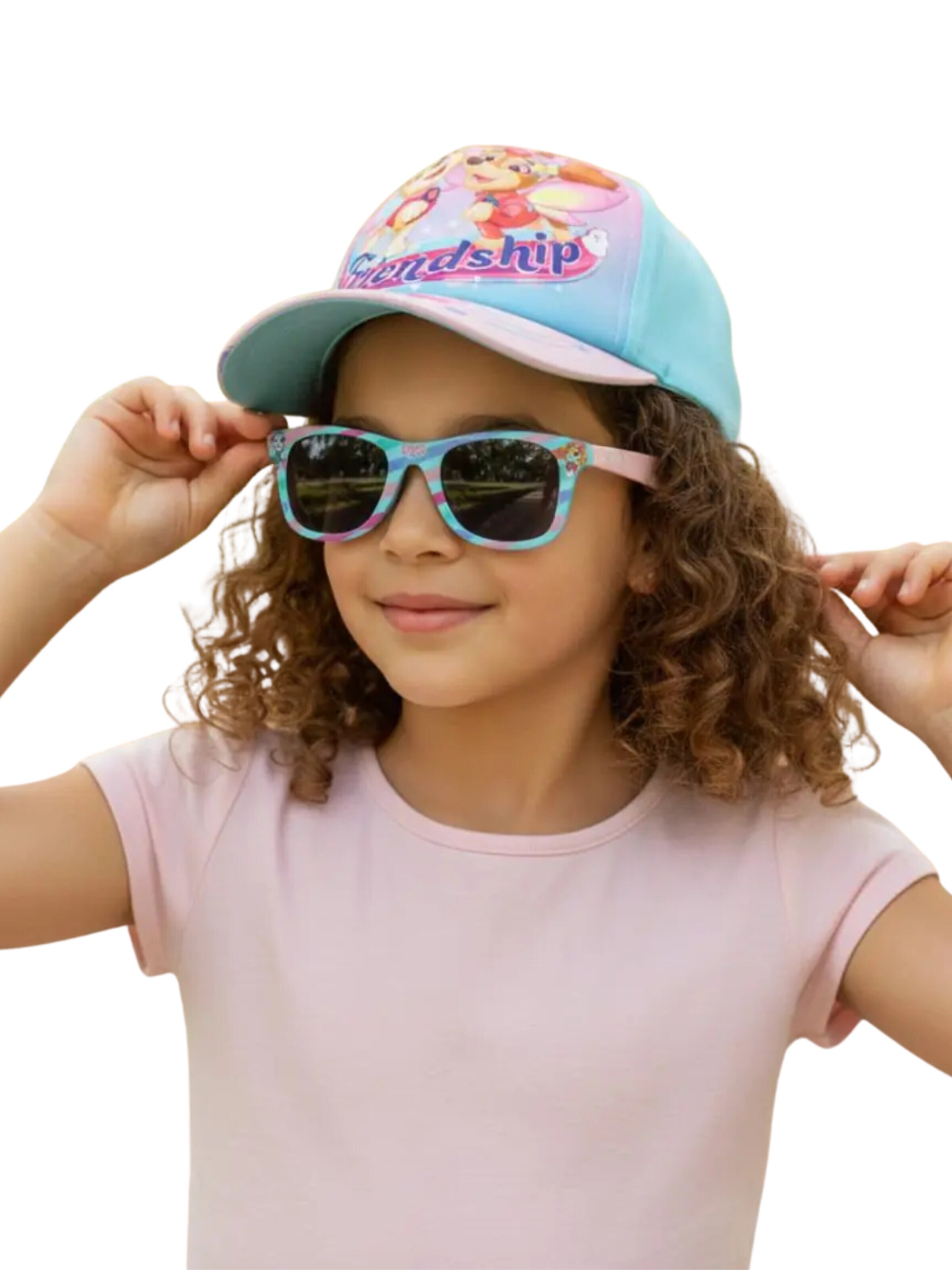 Cerdá Cap 'Paw Patrol Skye and Everest Baseball Cap with Sunglasses' in Mixed colours: front