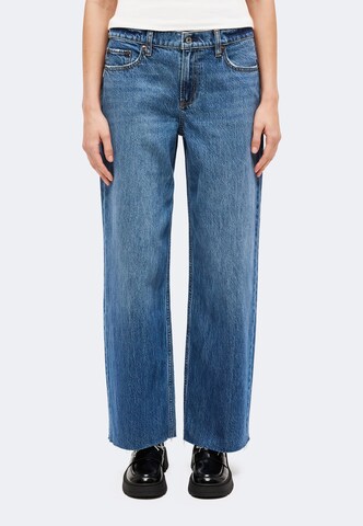Abercrombie & Fitch Wide leg Jeans in Blue: front
