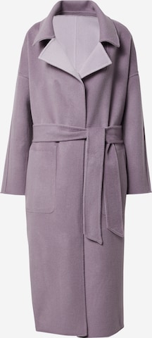 Calvin Klein Between-Seasons Coat in Purple