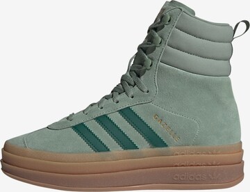 ADIDAS ORIGINALS Lace-Up Ankle Boots 'Gazelle' in Green: front