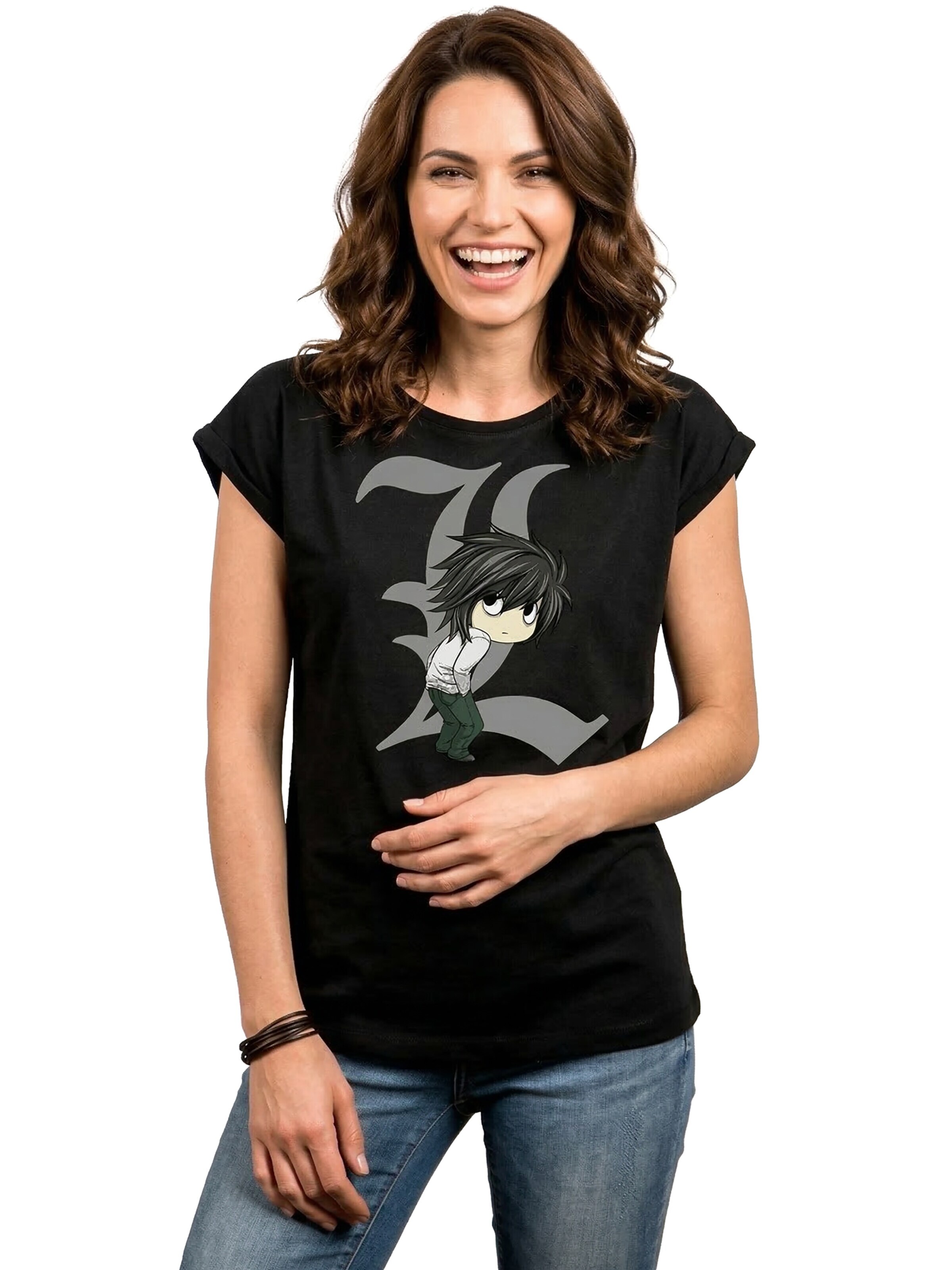 MAKAYA Shirt 'Figur' in Black