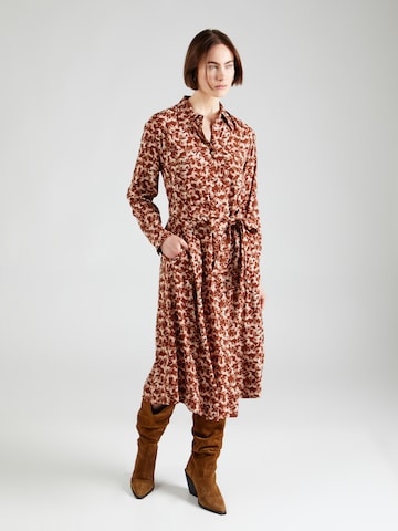 UNITED COLORS OF BENETTON - Vestido camisero en marrón