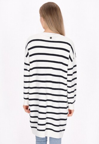 Cardigan DreiMaster Maritim en blanc