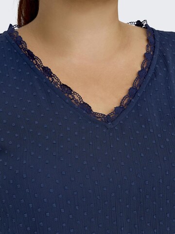 ONLY Carmakoma Bluse in Blau