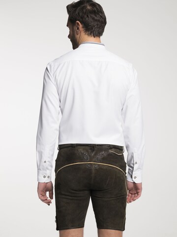SPIETH & WENSKY Regular fit Traditional button up shirt 'Dustin' in White