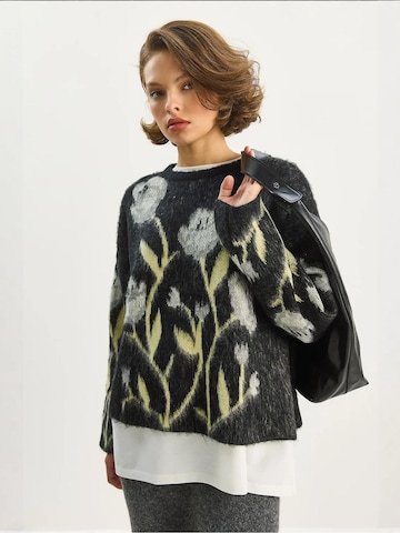 Pull-over oversize Bianco Lucci en noir