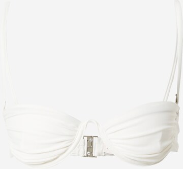 Balconcino Top per bikini di NLY by Nelly in bianco: frontale