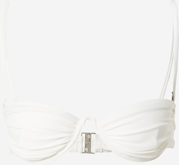 NLY by Nelly - Top de bikini en blanco: frente