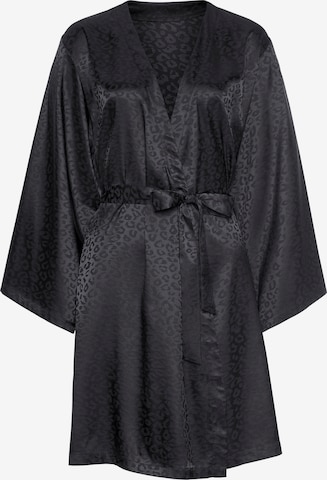 LASCANA Сутрешен халат в черно: отпред