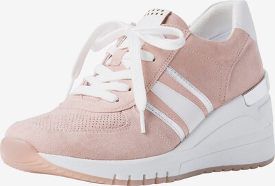 Sneaker înalt MARCO TOZZI pe rosé / argintiu / alb, Vizualizare produs