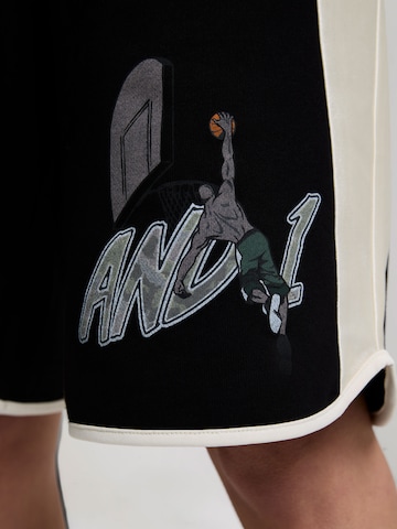 AND1 Широка кройка Панталон 'Camo Dunk' в черно