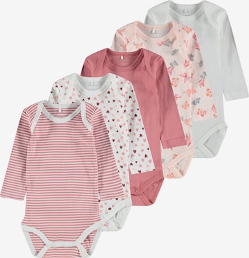 Tutina / body per bambino di NAME IT in rosa: frontale