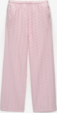 Pull&Bear Normální Kalhoty – pink: přední strana