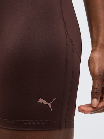 Skinny Pantaloni sport 'PWRSHAPE SUNDAY BLISS' de la PUMA pe maro