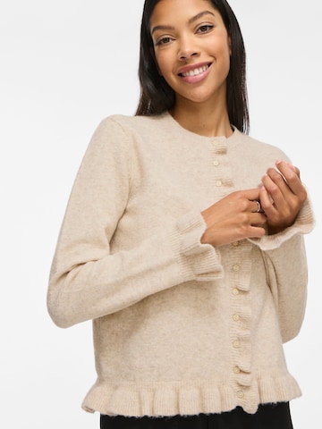 VILA Gebreid vest 'VIJacia' in Beige