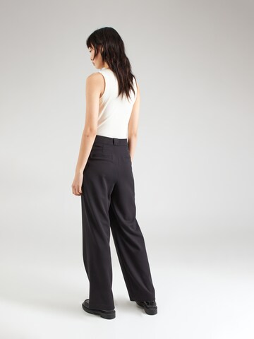 BONOBO Regular Pleat-Front Pants 'EMMA' in Black