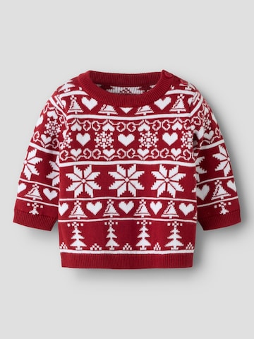 NAME IT Sweater 'NBNRismas' in Red