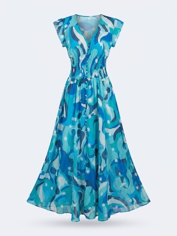 Miss June Dress 'Robe Longue Scarlett' in Blue