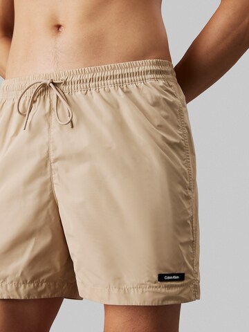 Calvin Klein Swimwear Badeshorts 'Essentials' in Beige