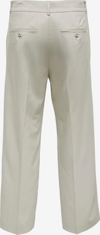 Loosefit Pantaloni con piega frontale 'BOB' di Only & Sons in grigio