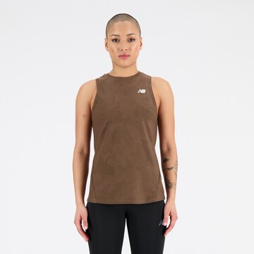new balance Sports Top in Brown: front