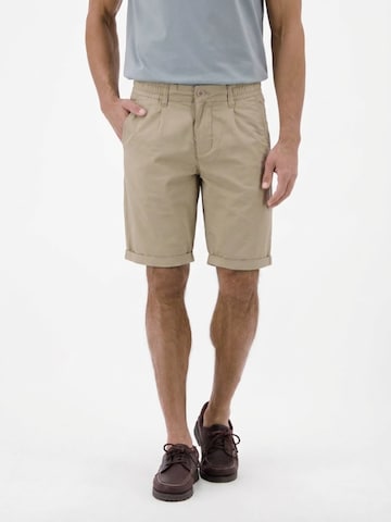 LERROS Regular Pleat-Front Pants in Beige: front