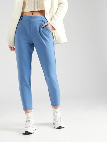 Coupe slim Pantalon 'VARONE' VILA en bleu : devant