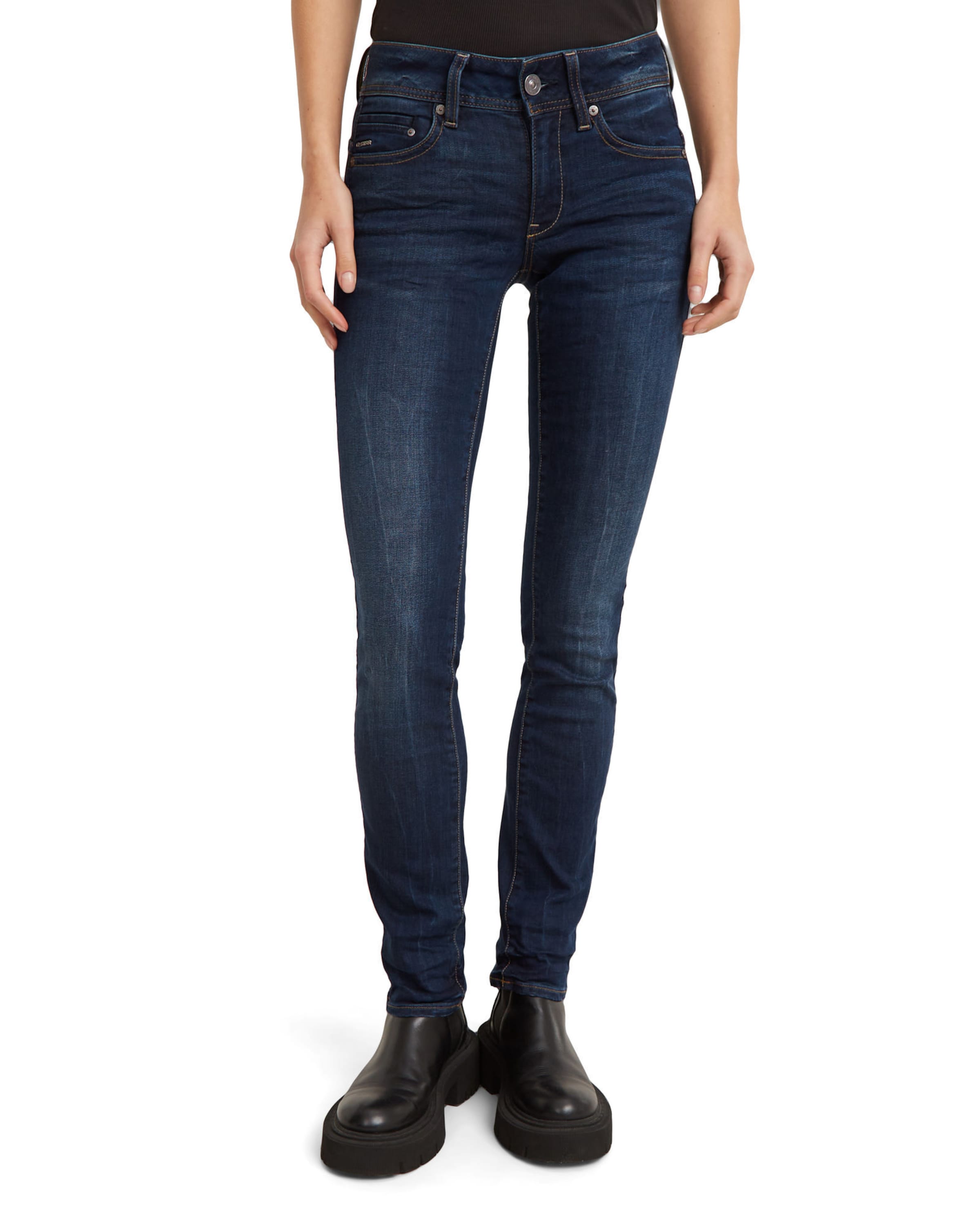 G-STAR Regular Farkut 'Midge Straight' värissä sininen: etupuoli