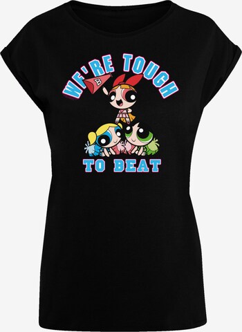 F4NT4STIC T-Shirt 'Powerpuff Girls Tough To Beat' in Schwarz: predná strana