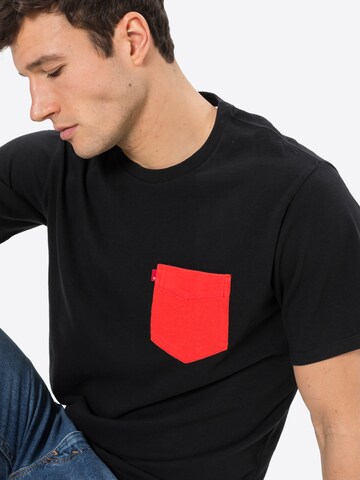 melns LEVI'S ® T-Krekls 'Relaxed Fit Pocket Tee'