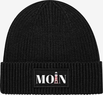 Youth Designz Beanie 'Moin Leuchtturm' in Black: front