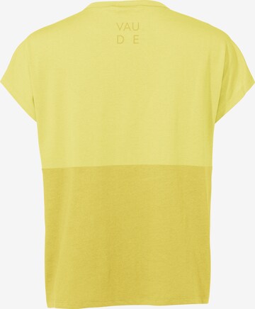 VAUDE Functioneel shirt 'Redmont' in Geel