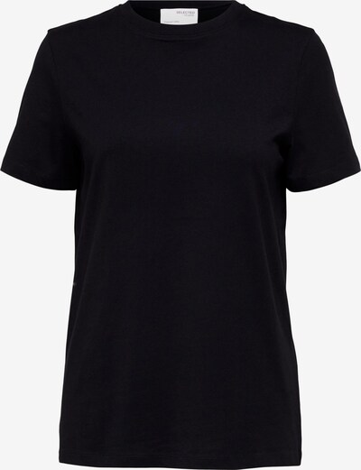 SELECTED FEMME T-shirt 'MY ESSENTIAL' en noir, Vue avec produit