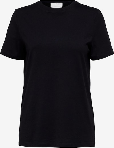 SELECTED FEMME Shirt 'MY ESSENTIAL' in de kleur Zwart, Productweergave