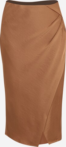 Y.A.S Petite Skirt 'ISTA' in Brown: front