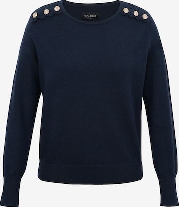 Anna Field Trui in Blauw: voorkant