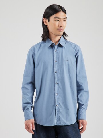 BOSS Regular Fit Hemd 'Relegant_6' in Blau: Vorderseite