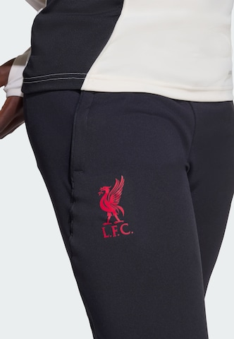 ADIDAS PERFORMANCE Slim fit Workout Pants 'FC Liverpool Tiro 25' in Black