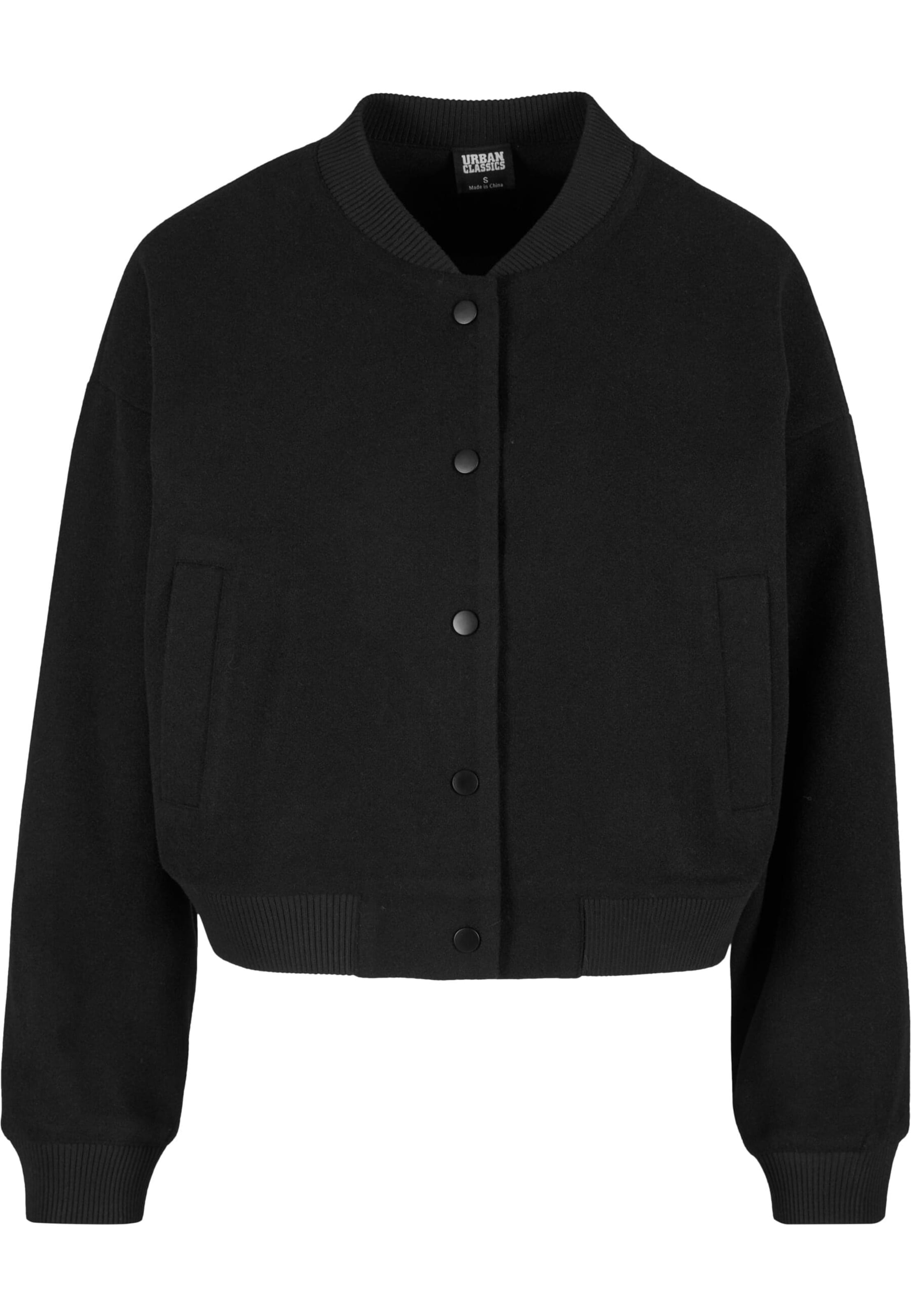 Urban Classics Tussenjas in Zwart: voorkant